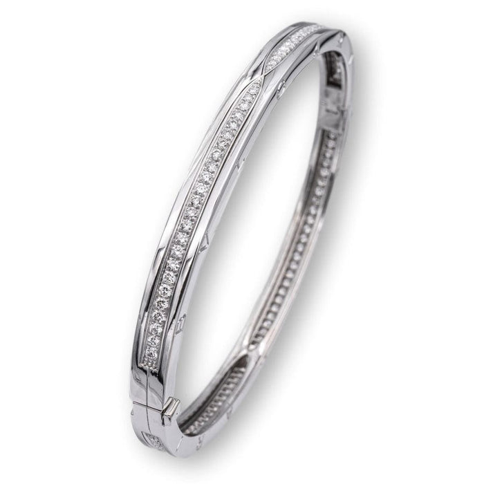 Bracelet BULGARI - Bracelet B.Zero1 en or blanc et diamants 58 Facettes