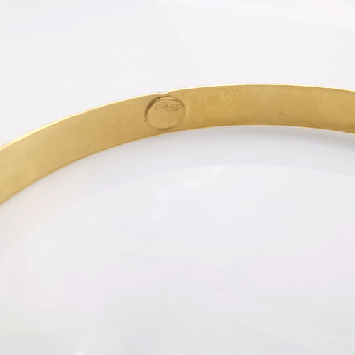 Bracelet Bracelet rigide ou jaune 58 Facettes