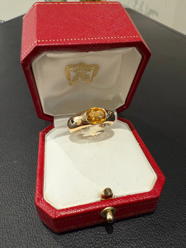 Bague 55 Cartier - Bague Jonc Ellipse Or jaune et citrine 58 Facettes 1.0000605/2