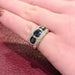 Bague 51.5 Bague en or jaune saphirs et diamants 58 Facettes 30891