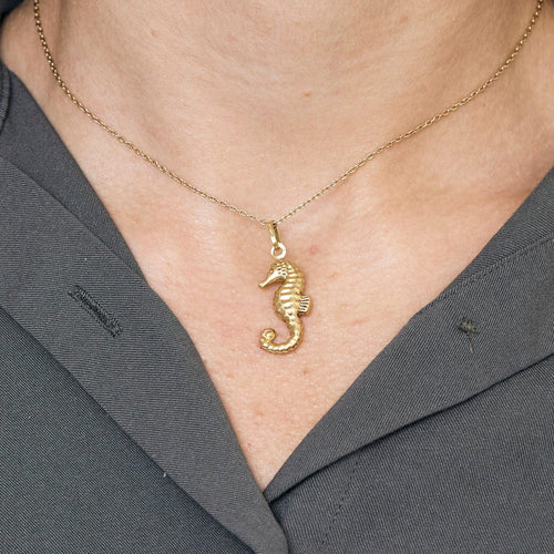 Pendentif Pendentif hippocampe en or jaune 58 Facettes PER1635