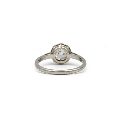 Bague 58 Solitaire - platine et diamant 58 Facettes 230052SP
