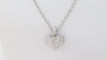 Collier Collier pendentif coeur en or blanc et diamants 58 Facettes 31370