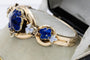 Bracelet Bracelet en or jaune du début du XIXe siècle avec émail cobalt - Style Biedermeier 58 Facettes 10500