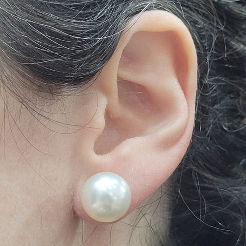 Boucles d'oreilles Boucles d’oreilles - Pendientes de perlas en or blanc 18k 58 Facettes PE798