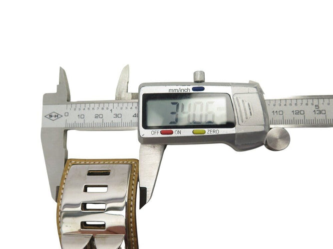 Collier bracelet HERMES medor collier de chien cdc en cuir de crocodile alligator 58 Facettes 268023