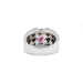 Bague 58 Bague or blanc, rubellite, diamants 58 Facettes 220447R