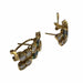 Boucles d'oreilles Boucles d'oreilles contemporaines en or avec diamants et émeraudes 58 Facettes Q30B