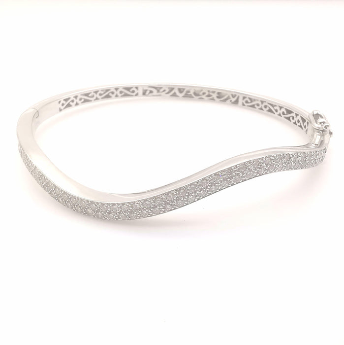 Bracelet Bracelet en or blanc et diamants 58 Facettes