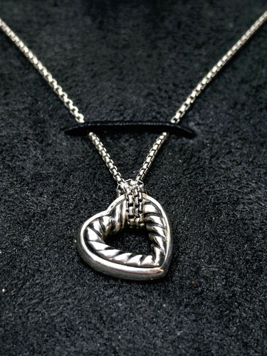 Collier David Yurman - Collier Argent Modèle Coeur 58 Facettes