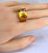 Bague 56 Bague en or jaune, topaze jaune 58 Facettes AB612