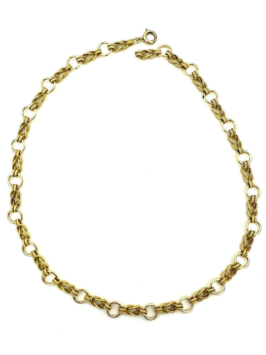 Collier HERMES. Collection "Audierne", collier or jaune 18K 58 Facettes