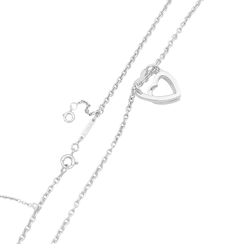 Collier Collier Cartier, "Coeurs", or blanc, diamants. 58 Facettes 34760