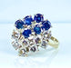 Bague 53 Bague Bouquet or blanc saphirs et diamants 58 Facettes AB455 bis