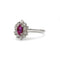 Bague 52 Bague marguerite or 750 diamants et rubis 58 Facettes 1306