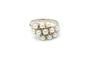Bague 51 Bague en or blanc sertie de perles 58 Facettes B521