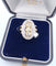 Bague 53 Bague en or jaune 18 carats et argent avec diamants 58 Facettes