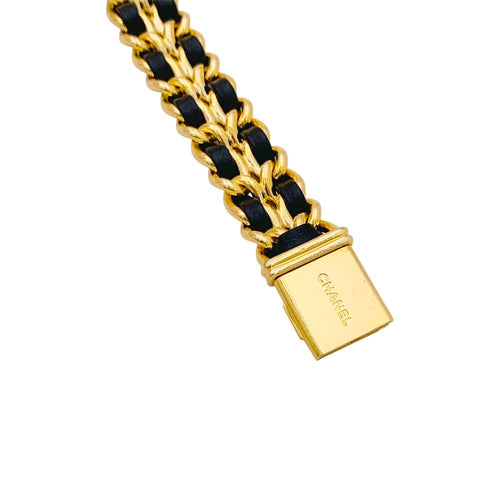 Montre Montre Chanel, "Première", plaqué or, cuir. 58 Facettes 34816