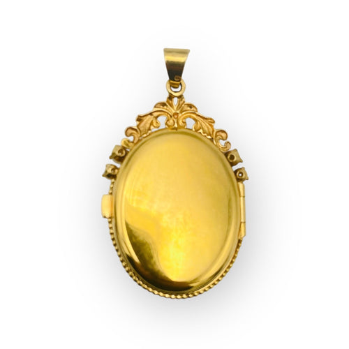 Pendentif Pendentif porte-photo or jaune, perles et cornaline 58 Facettes 149062349