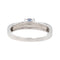 Bague 54 Bague Or blanc Saphir, Diamant 58 Facettes 3557394CN