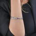 Bracelet Bracelet or blanc avec rubis et diamants 58 Facettes