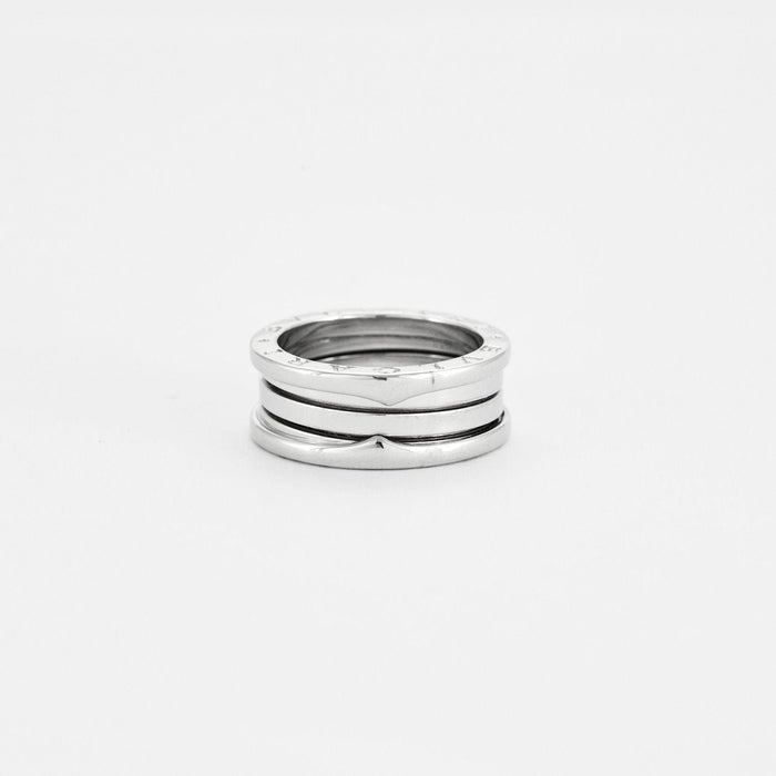 Bague BULGARI - Bague B.Zero1 or blanc 3 rangs 58 Facettes