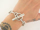 Bracelet vintage bracelet HERMES chaine d'ancre pm en argent massif 925 18cm 58 Facettes 268152