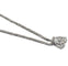 Collier Pendentif et collier diamant poire 0,75 ct en or blanc 18k 58 Facettes Q387B
