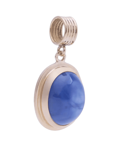 Pendentif Or jaune 18K Saphir étoilé