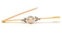 Broche Broche Art Déco or jaune perle diamants taille rose 58 Facettes B215