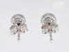 Boucles d'oreilles Boucles d'oreilles en or blanc avec un diamant taille brillant 58 Facettes 2090