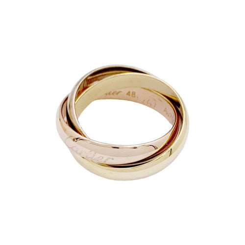Bague 48 Bague Cartier, "Trinity Classique", trois ors. 58 Facettes 35119