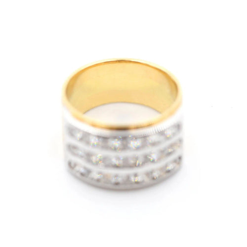 Bague Bague en or blanc sertie de diamants de 1,50 ct 58 Facettes 13414