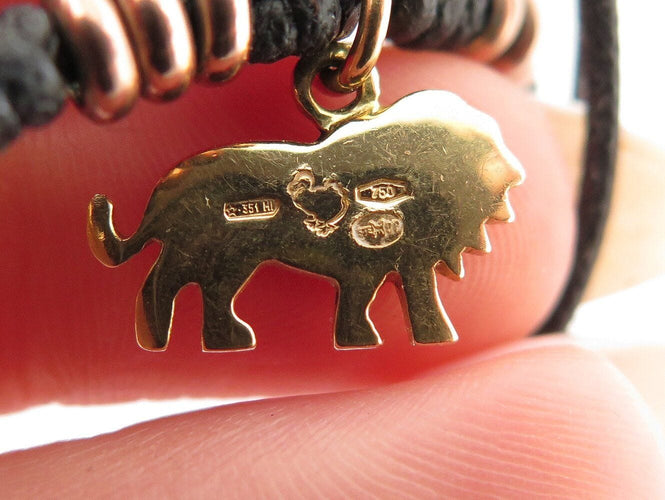 Bracelet bracelet dodo rondelles granelli charms lion pingouin canard or jaune 18k 58 Facettes 271162