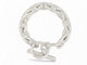 Bracelet bracelet HERMES chaine d'ancre gm h101672b 12 maillons argent 70gr 58 Facettes 271653