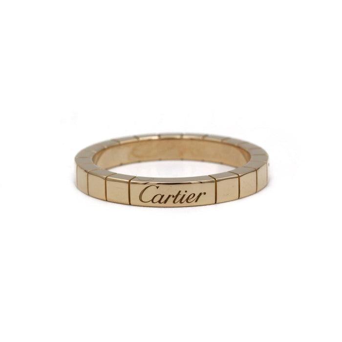 Bague 59 CARTIER - alliance lanière or jaune 58 Facettes 240225R