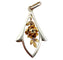 Pendentif Pendentif Art Déco or blanc et jaune, décoré d'une rose (circa 1920) 58 Facettes A06041
