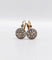 Boucles d'oreilles Dormeuses cible art déco or jaune et platine, diamants 58 Facettes A05769