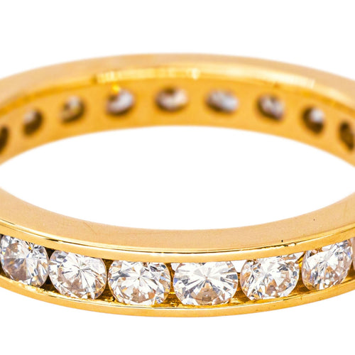 48 Bague Alliance américaine Or jaune Diamant 58 Facettes 4608559CN