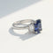 Bague 53 Bague or Blanc - Saphir Ceylan 5,60 carats 58 Facettes 1.0001180/2