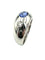 Bague BVLGARI. Bague vintage or blanc, saphir et diamants 58 Facettes