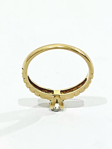 Bague 53 Bague Solitaire Or Jaune Diamant 0.30ct 58 Facettes 3022/1