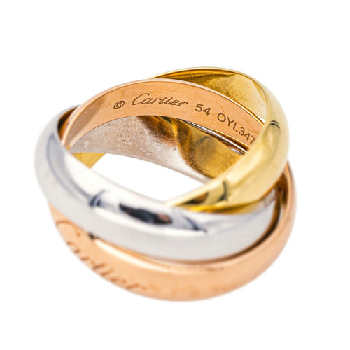 Bague 54 Cartier  Bague  Trinity Or jaune, Or blanc, Or rose 58 Facettes 4434644RV