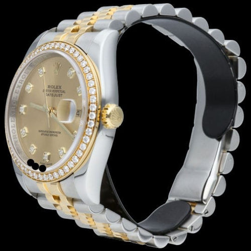 Montre Rolex Montre Date Just Or Jaune 18K / Acier Lady 58 Facettes MT44089