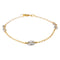 Bracelet Bracelet Grain de café Or jaune, Or blanc 58 Facettes 578490CD