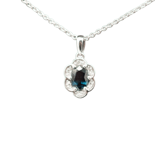Pendentif Pendentif saphir diamants 58 Facettes