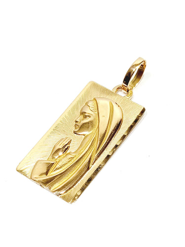 Pendentif Médaille de la Vierge Marie en or rose 58 Facettes
