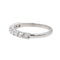 Bague 51 Bague Demi alliance Or blanc Diamant 58 Facettes 3227154CN