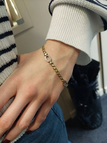 Bracelet Bracelet 2 ors diamants 58 Facettes 085451