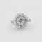 Bague 53 BAGUE MARGUERITE DIAMANTS EN PLATINE 58 Facettes